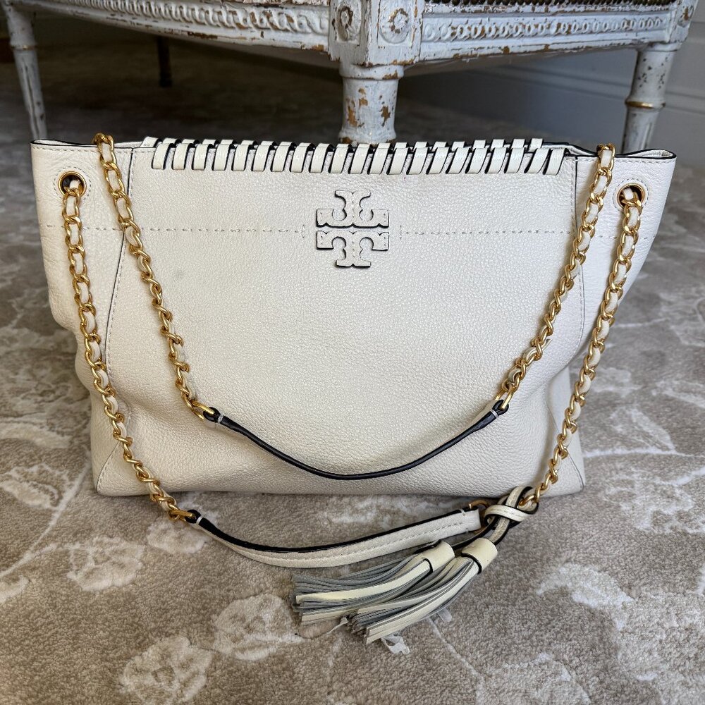 💋Tory Burch McGraw Whipstitch Shoulder Bag | Premium Features